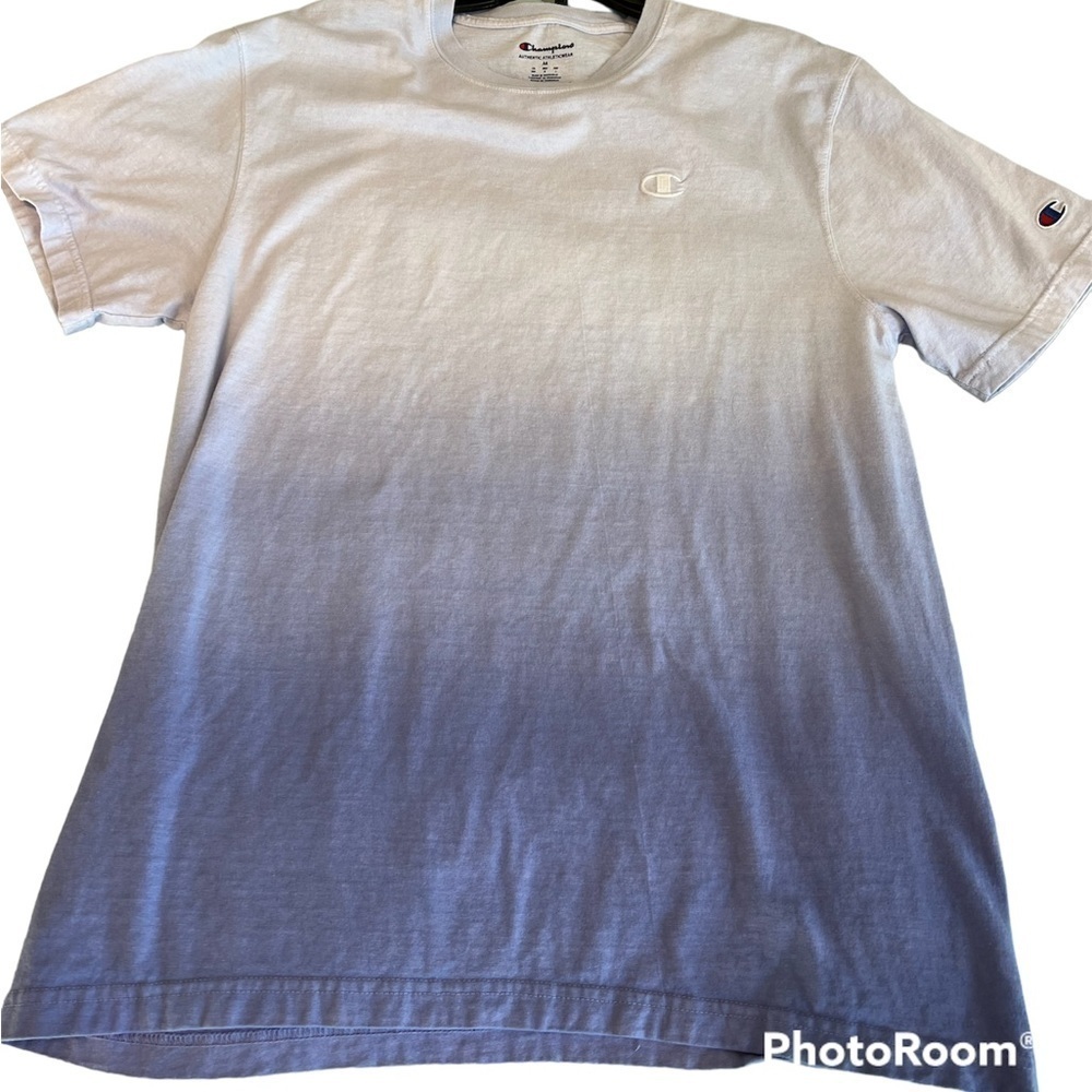 𝅺CHAMPION Men’s Dip Dye T-Shirt Medium Purple